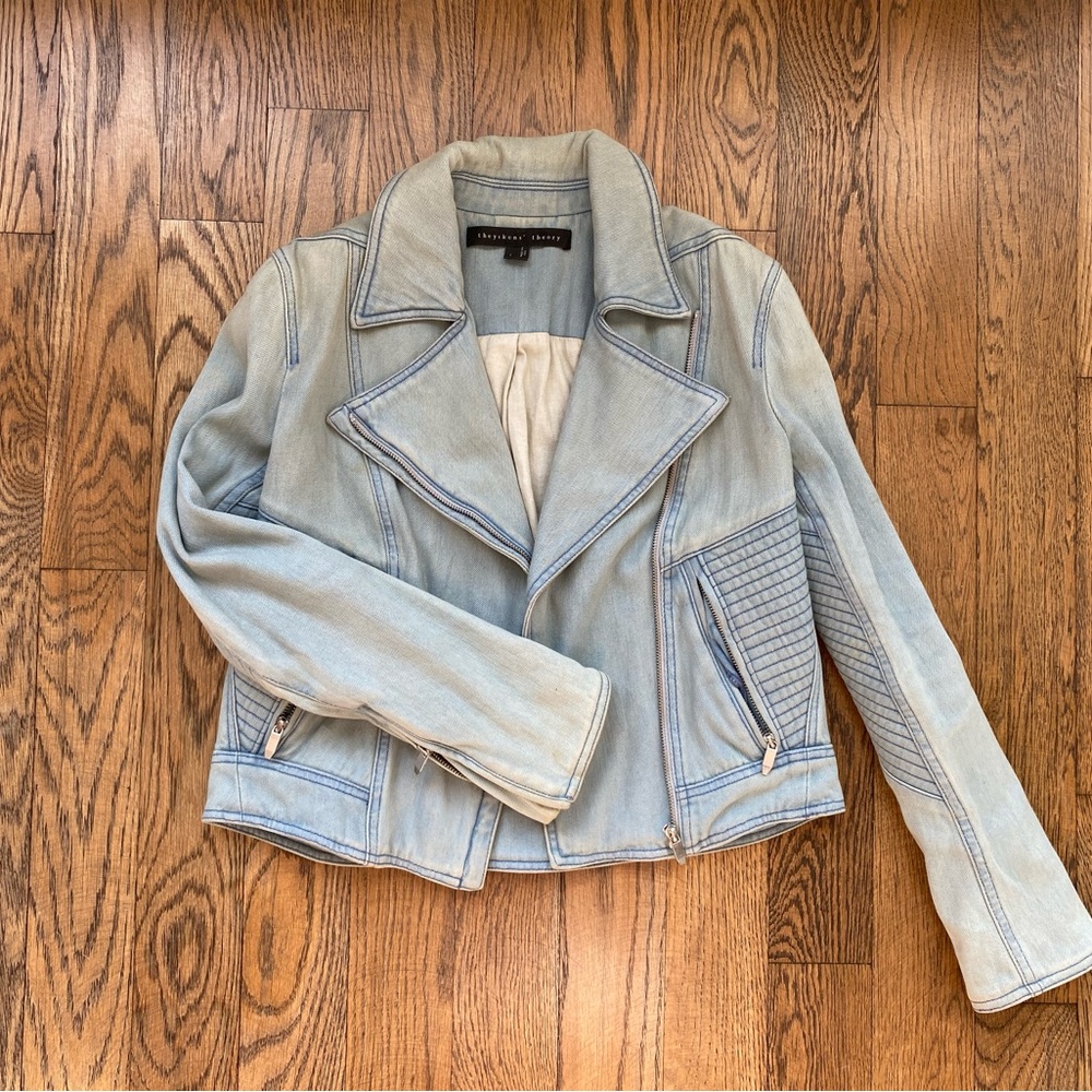 Theyskens’ Theory Denim Biker Jacket